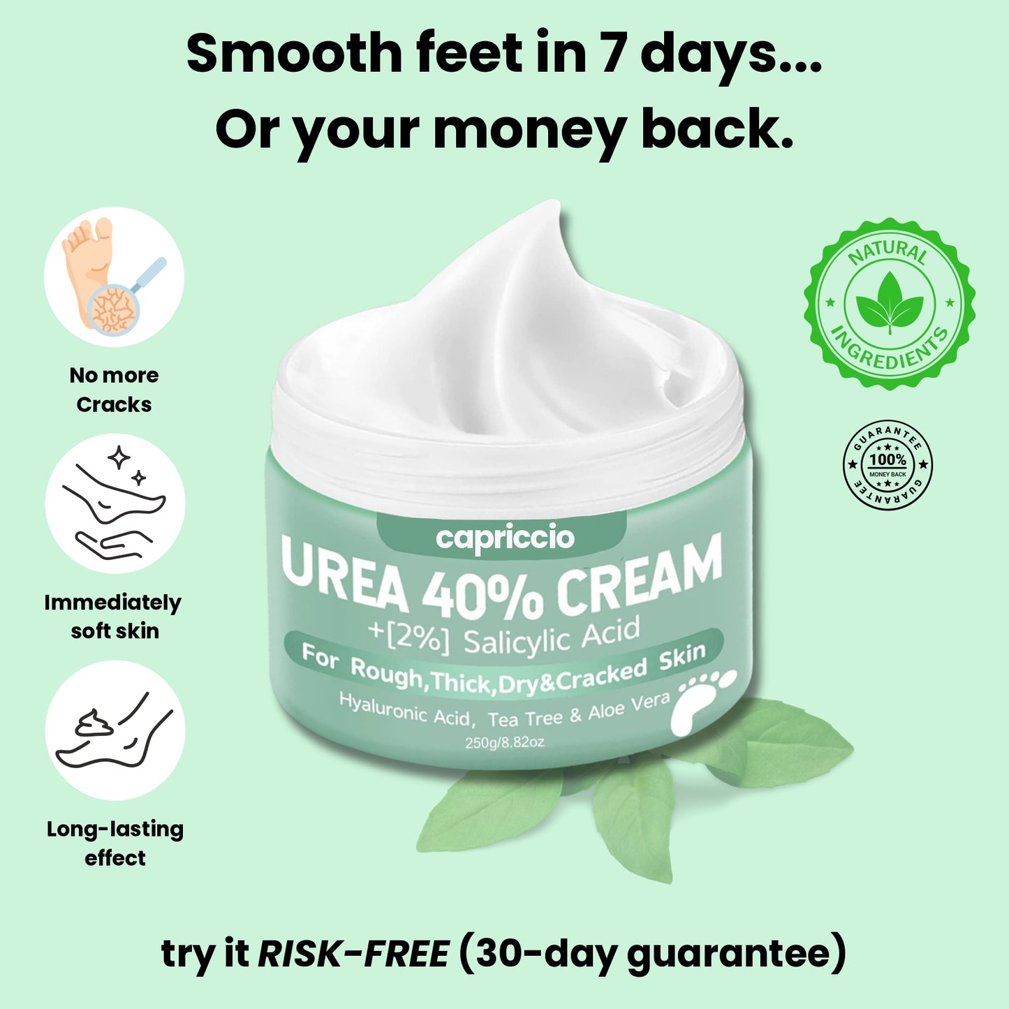 Capriccio™ Urea Cream 40% plus Salicylic Acid 2%