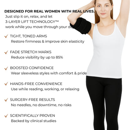 FIRMLY™ ARMS | Dual-Wavelength Red Light Wrap with 3-Layer Lift Technology™