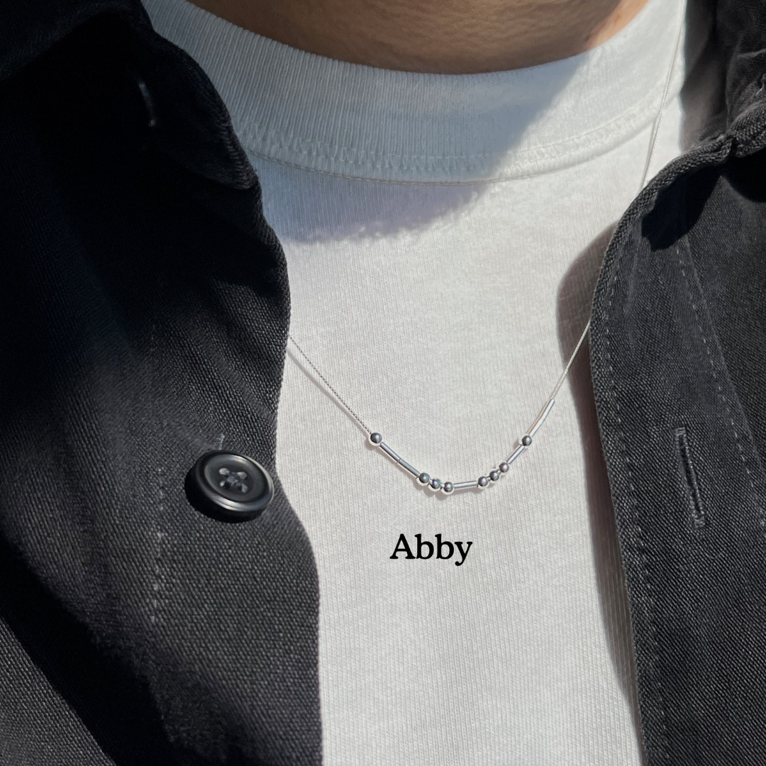 Morse Code Necklace